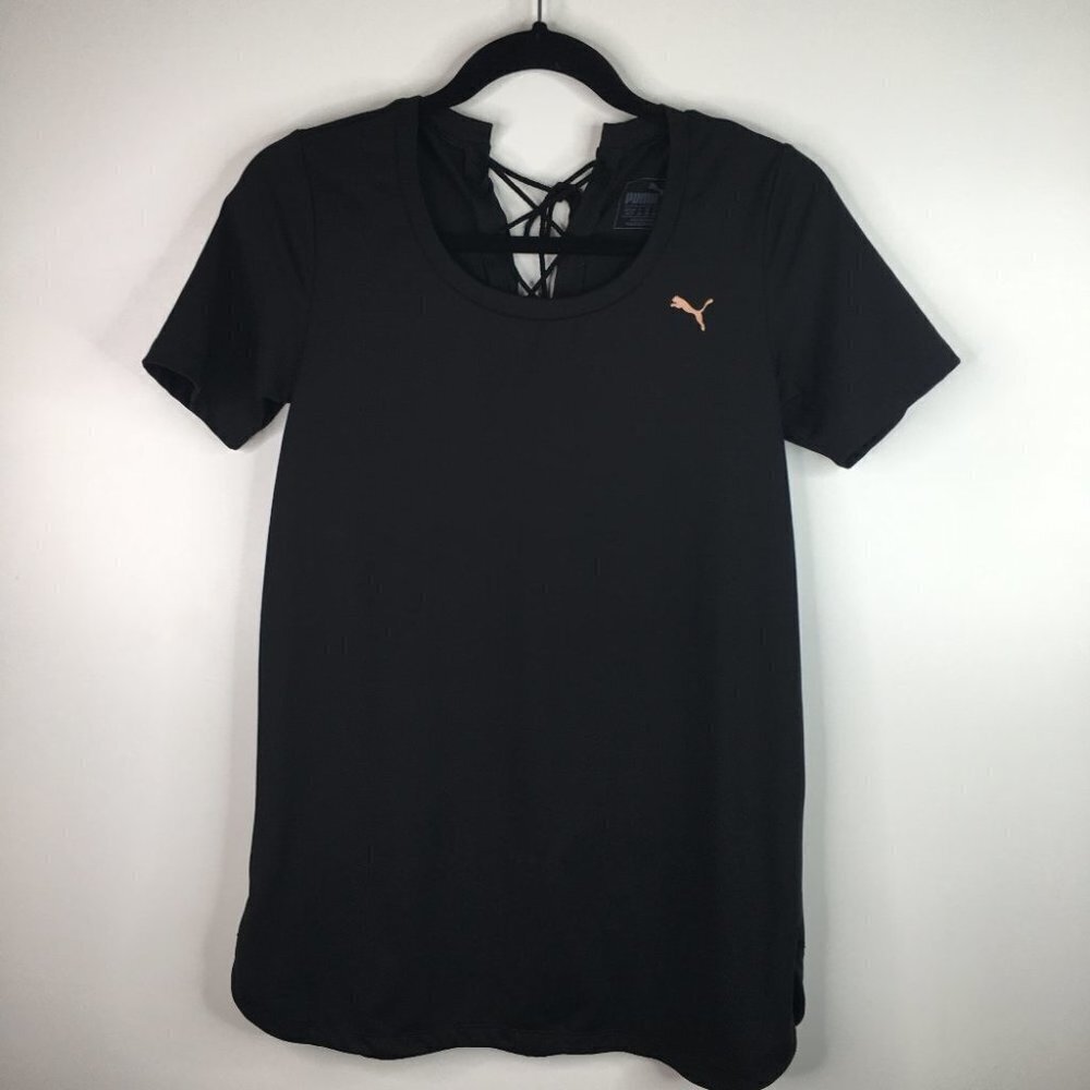 Puma Back Velvet Rope Layering Tunic Shirt Workout - Picture 5 of 9